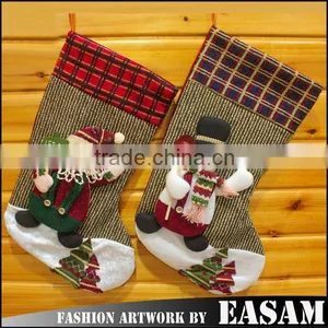 Bulk Handmade Woven Party Occasion Christmas Stockings 45*28cm thumbnail-1