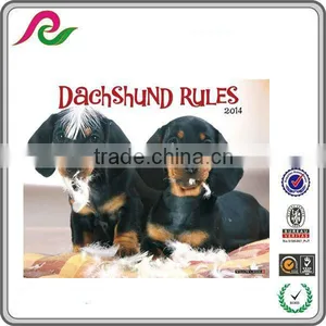Dachshund Puppies 2014 Wall Calendar Cute Printing thumbnail-1