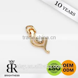 Special Design Shape Gold Zipper Puller Bag Accessory Brightness B1-80003 thumbnail-1