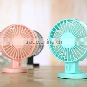 Double Motor Dual Leaves High Quality Portable Desk Mini USB Fan thumbnail-3