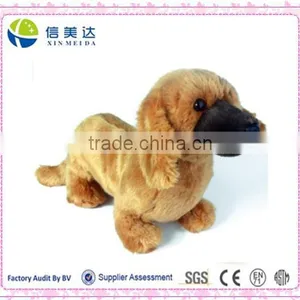 Plush Realistic Stuffed Dachshund Dog Soft Puppy Animal Toy thumbnail-1