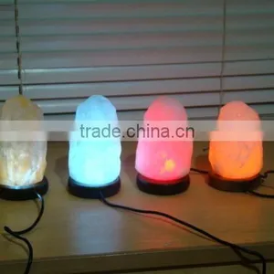 Beautiful Himalayan Natural USB Rock Salt Lamp in Different Colors thumbnail-1