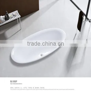 Top Sale Seasummer Rectangle Acrylic Bathtub Indoor Manufacturer With Mix Valve Shower thumbnail-1