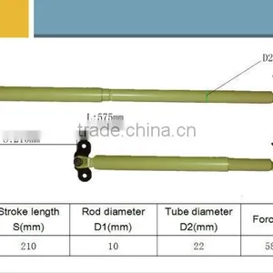 Gas Spring / Gas Lift for Woodworking Machinery YQ10/22-210-575(L-L)580 thumbnail-5