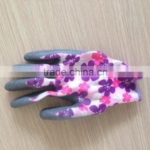 Black Palm Latex Coated Garden Working Glove thumbnail-3