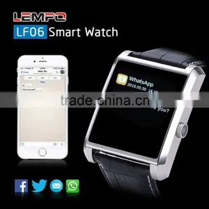 Fashion Waterproof Bluetooth 4.0 Smart Watch IPS Screen Smartwatch Wristwatch With Camera Sweatproof Leather Strap thumbnail-3