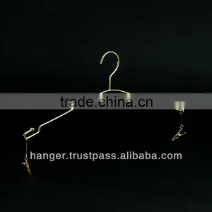 Golden Girly Metallic Lingerie Hanger With Clips for Bedroom Furniture thumbnail-1