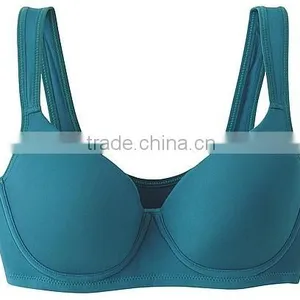 Hot Sell Ladies Popular Underwear Solid Microfiber Soft Comfortable Supported Sport Bra thumbnail-4