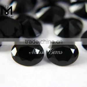 2015 Chinese Wholesale Oval Cut 8*10 mm Agate Black Stone thumbnail-2