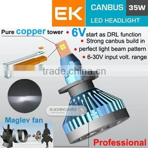EK LIGHT 2015 Smart Canbus Led Headlight Kit With 6V Start for New Cars H1 H3 H7 H11 9005 D1S D2S D3S H4 H13 9007 5202 H16 880 thumbnail-1