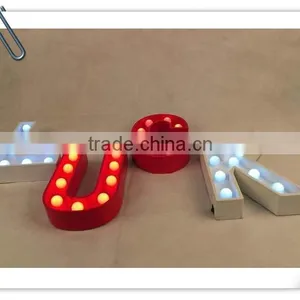 Wood Plastic Marquee Letters Lights Digital Led Lights the English Letter "V" for Kids Room Decoration thumbnail-6