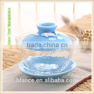 Glass Tea Cup in Pond Design thumbnail-2