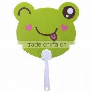 2015 New Design Fashion Small Green Plastic pp Hand Fan Professional Supplier and Manufacture thumbnail-1