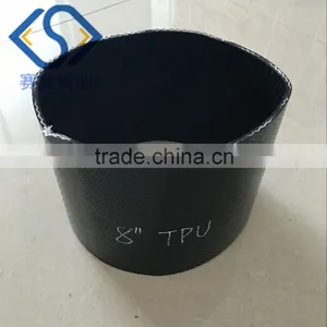 Tpu Layflat Flexible Hose 4'' 6'' 8'' 10'' and 12'' 200psi With V Couplings and PVC Layflat Hose Factory thumbnail-1
