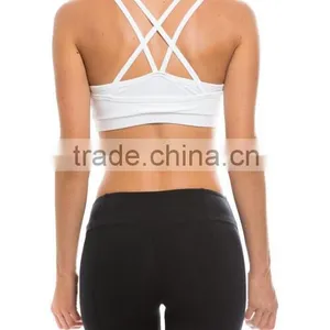 Sexy Multi Layers Sports Wear Top Nylon Spandex Strap Fitness Bra thumbnail-3