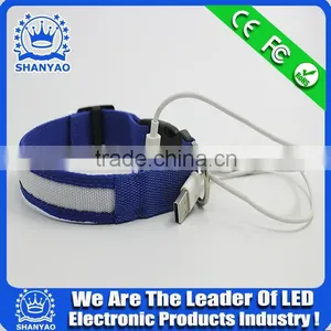 2016 Hot USB Christmas Gift LED Dog Collar thumbnail-2