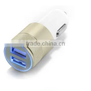 China Manufacture 3.1A Dual USB Car Charger With Bullet Shape Usb Cigarette Car Charger, Car Usb Charger thumbnail-2