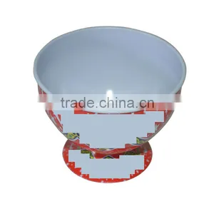 Wine Cup Shape Candle Tin Box Metal Candle Jars Wax Tin Holder With Lid/tin Wine Cup thumbnail-3