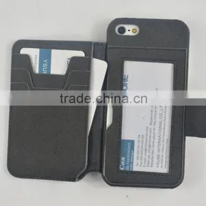 2016 Hot Sales Fashion and Simple Style Back Cover PU Leather Cases for Iphone6 With Card Slots and Stand thumbnail-3