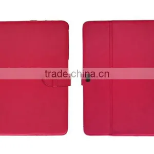For Samsung Galaxy Tab 10.1 P7510 Leather Case Stand Red thumbnail-1