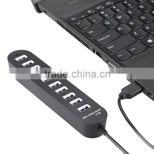 New High- Performance Portable 480MBPS Usb 2.0 10 Port Hub With One Switch thumbnail-2
