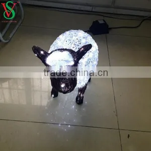 LED Christmas Sheep Sculpture Lighting thumbnail-5