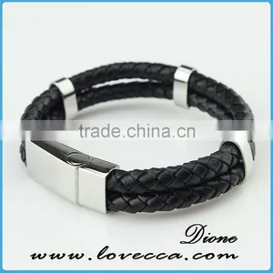 Wide Cuff Wholesale Best Gift Latest Couple Leather Bracelet Fashion thumbnail-3