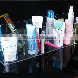With Grid Acrylic Cosmetic Display Organizer thumbnail-1