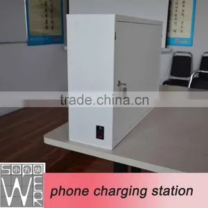 9 Compartment Steel Locker Charging Cart thumbnail-5