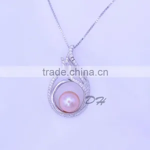 Beautiful Freshwater Pearl Pendant /silver Pearl Jewelry thumbnail-2