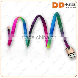 Fast Charging Cable Shoelace Micro Usb Cable Charger Usb Cable for Cellphone thumbnail-1