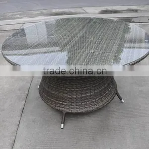 7PCS Dining Room Set Wicker Table Chair Furniture For Sale thumbnail-4