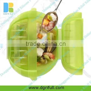 FDA Grade Silicone Microwave Steam Pot thumbnail-1