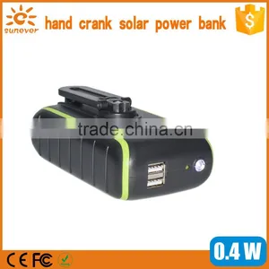 Fast Charge Outdoor Urgent Hand Dynamo Crank Mobile Charger , Universal Power Bank Charger thumbnail-2