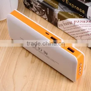OEM Customized Logo Three Socket Port 2015 New Arrival CE Fashion Portable 15000mah Mobile Power Bank thumbnail-4