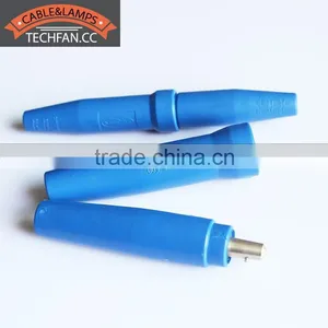 Blue Rubber Brass 300AMP 500AMP Welding Cable Flexible Pvc Socket thumbnail-2