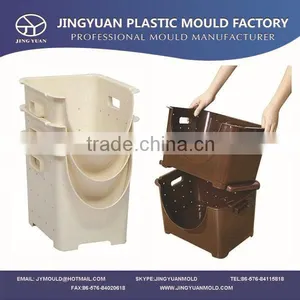 High Quality Plastic Household Vegetable Storage Box Mould Supplier,commodity Injection Fruit Stackable Basket Mold Manufacturer thumbnail-1