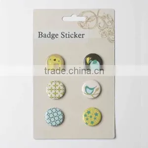 Badge Button Sticker Set,scrapbooking Products, Embellishment , Button , Craft Products thumbnail-1