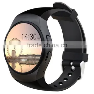 2016 New Product KW18 Smart Watch Android IOS Bluetooth MTK2502C SIM Round Heart Rate Monitor Watch Clock thumbnail-1