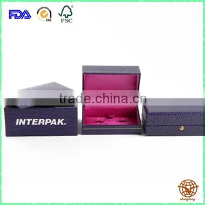 Custom Made Logo Printed Cufflink Cardboard Jewelry Box ,Top Quality Two Piece Cufflink Jewelry Box thumbnail-2