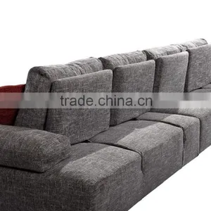 High Quality Living Room L Shape Fabric Sofa Sets With All Kinds of Color to Choose thumbnail-3