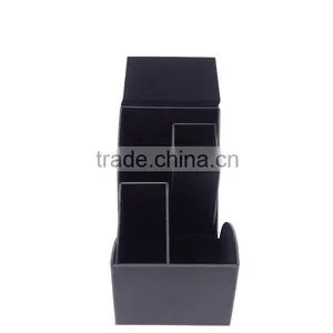 Chinese Factories Wholesale Custom High-grade PU Leather Watch Box, Black Beautiful Gift Box thumbnail-2