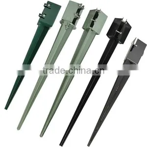 4" x 4" x 750 mm Spike Drive Down Fence Post Bolt Grip Support Like Metpost Holder thumbnail-5