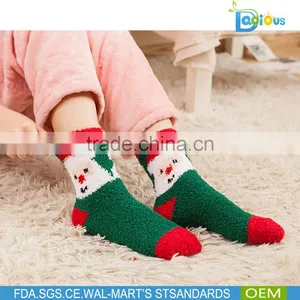New Women's Colorful Novelty Christmas Pattern Cotton Crew Socks thumbnail-1