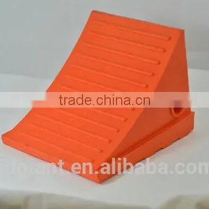 Polyurethane Orange Red Color Wheel Chock thumbnail-1