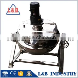 New Style Tilting Jacketed Cooking Porridge Machine,High Quality Porridge Steam Jacket Kettle thumbnail-1