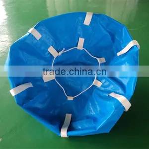 Spout Top Flat Bottom Polypropylene 1 Ton Bulk Bag PET Bag For PVC Material Storage With UV Resistant thumbnail-3