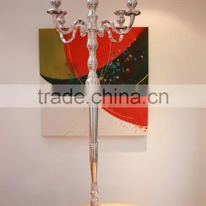 Floor Standing Candelabra / Wedding Decoration Event Candelabra , Tall Candelabra , Aluminium Floor Candelabra thumbnail-1