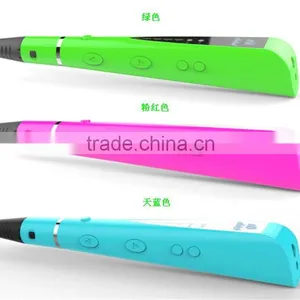 2016 New 3D Printer Pen With Led Screen With 3color Free Filament Wholesale Factory Shopping Online Kids 3D Pen thumbnail-2
