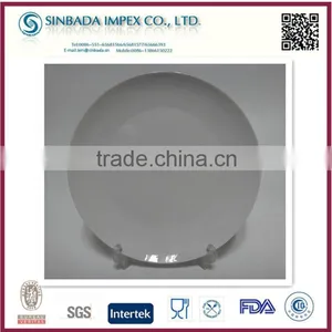 White Antique Flat Porcelain Cake Plate With SGS Certification thumbnail-1